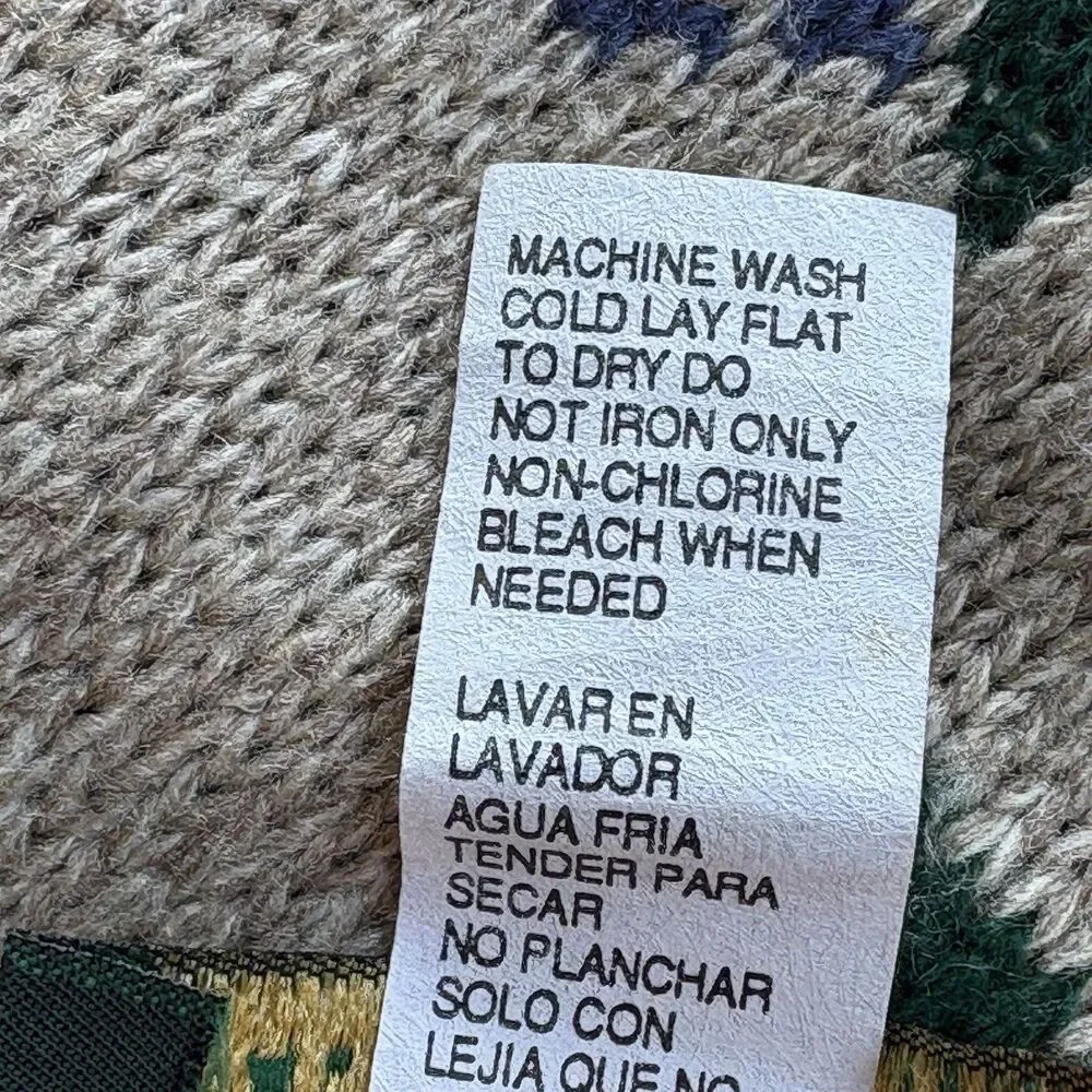 Y2K Vintage Sweater Dana Scott Womens Large Roses Cottagecore Granny Shabby Chic - Picture 9 of 9